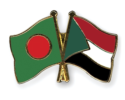 Fahnen Pins Bangladesch Sudan