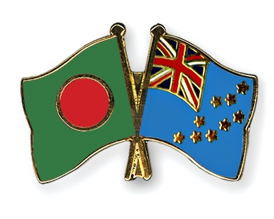 Fahnen Pins Bangladesch Tuvalu