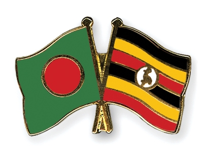 Fahnen Pins Bangladesch Uganda