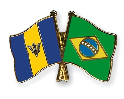 Fahnen Pins Barbados Brasilien
