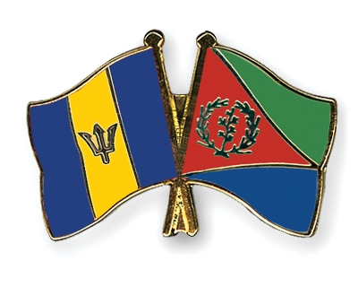 Fahnen Pins Barbados Eritrea