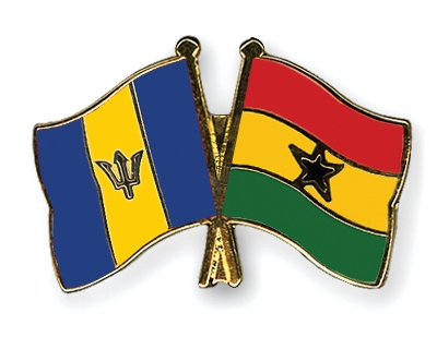 Fahnen Pins Barbados Ghana