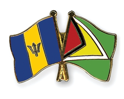 Fahnen Pins Barbados Guyana