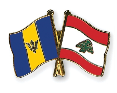 Fahnen Pins Barbados Libanon