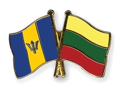 Fahnen Pins Barbados Litauen