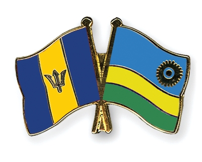 Fahnen Pins Barbados Ruanda