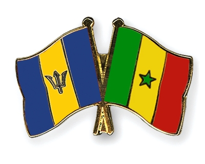 Fahnen Pins Barbados Senegal