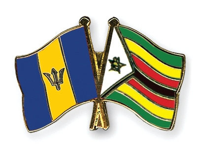 Fahnen Pins Barbados Simbabwe