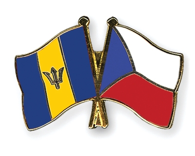 Fahnen Pins Barbados Tschechische-Republik