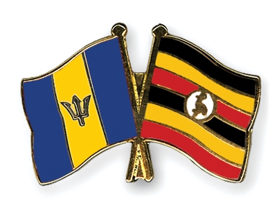Fahnen Pins Barbados Uganda