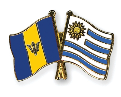 Fahnen Pins Barbados Uruguay