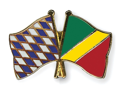 Fahnen Pins Bayern Kongo-Republik