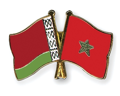Fahnen Pins Belarus Marokko
