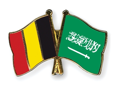 Fahnen Pins Belgien Saudi-Arabien