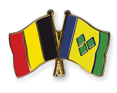 Fahnen Pins Belgien St-Vincent-und-die-Grenadinen