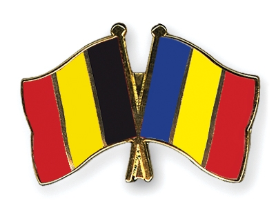 Fahnen Pins Belgien Tschad