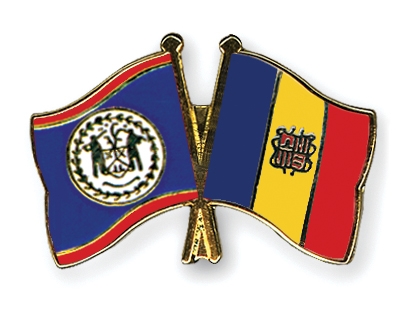 Fahnen Pins Belize Andorra