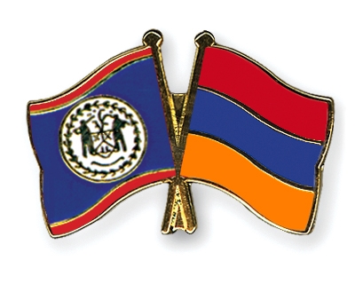 Fahnen Pins Belize Armenien