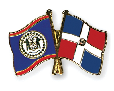 Fahnen Pins Belize Dominikanische-Republik