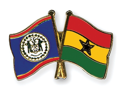 Fahnen Pins Belize Ghana