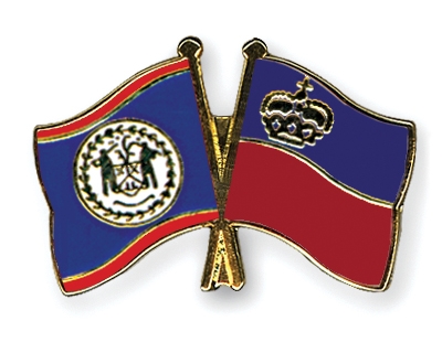 Fahnen Pins Belize Liechtenstein