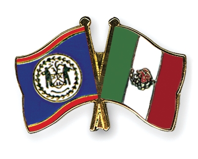 Fahnen Pins Belize Mexiko