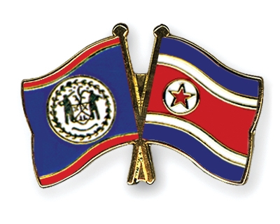 Fahnen Pins Belize Nordkorea