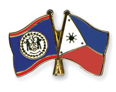 Fahnen Pins Belize Philippinen