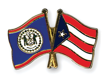 Fahnen Pins Belize Puerto-Rico