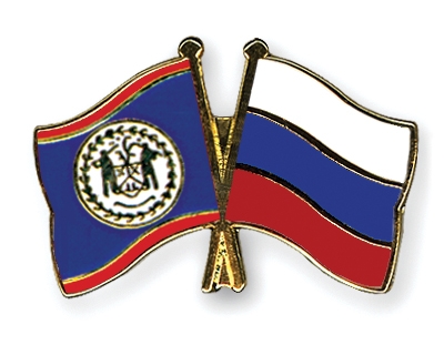 Fahnen Pins Belize Russland