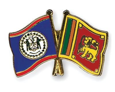 Fahnen Pins Belize Sri-Lanka
