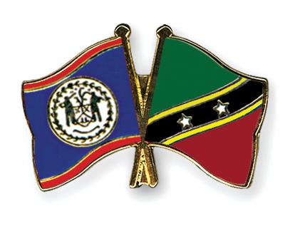Fahnen Pins Belize St-Kitts-und-Nevis