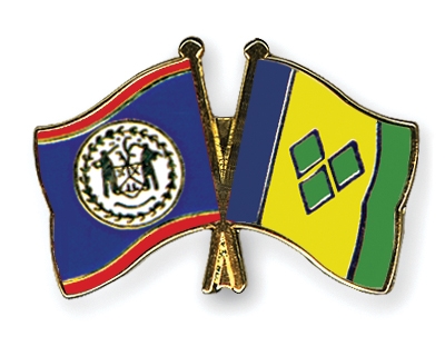Fahnen Pins Belize St-Vincent-und-die-Grenadinen