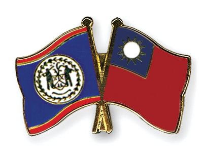 Fahnen Pins Belize Taiwan