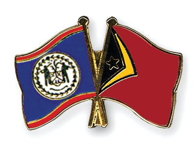 Fahnen Pins Belize Timor-Leste