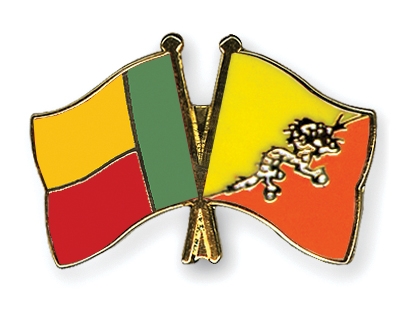 Fahnen Pins Benin Bhutan