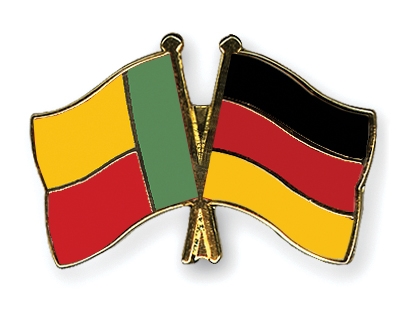 Fahnen Pins Benin Deutschland