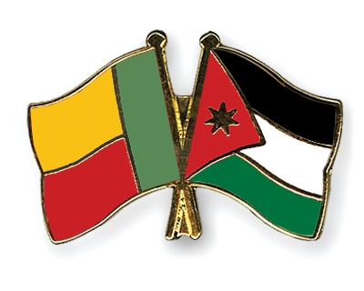Fahnen Pins Benin Jordanien