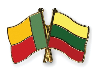 Fahnen Pins Benin Litauen