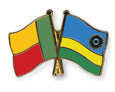Fahnen Pins Benin Ruanda