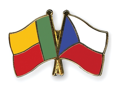 Fahnen Pins Benin Tschechische-Republik