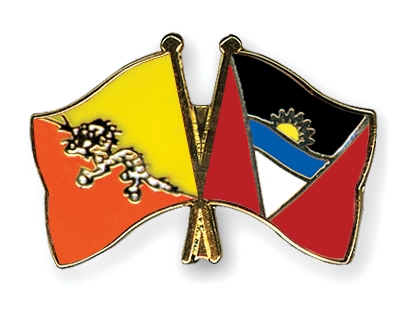 Fahnen Pins Bhutan Antigua-und-Barbuda