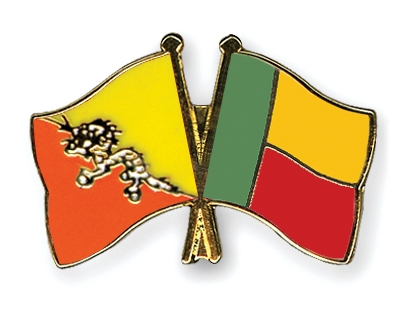 Fahnen Pins Bhutan Benin