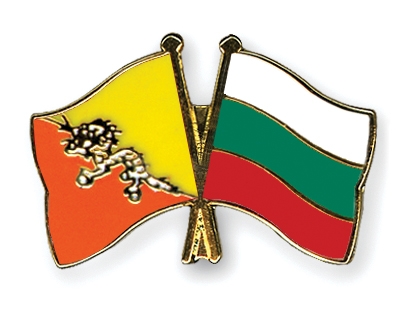 Fahnen Pins Bhutan Bulgarien