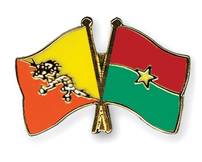 Fahnen Pins Bhutan Burkina-Faso