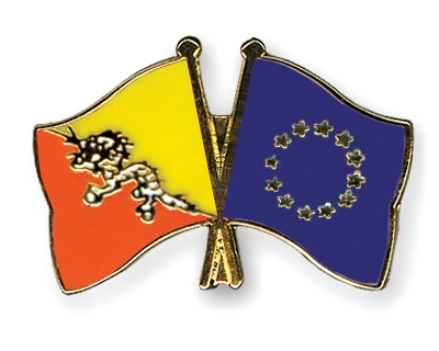 Fahnen Pins Bhutan Europa