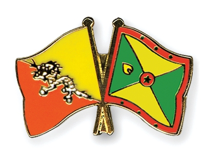 Fahnen Pins Bhutan Grenada