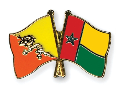 Fahnen Pins Bhutan Guinea-Bissau