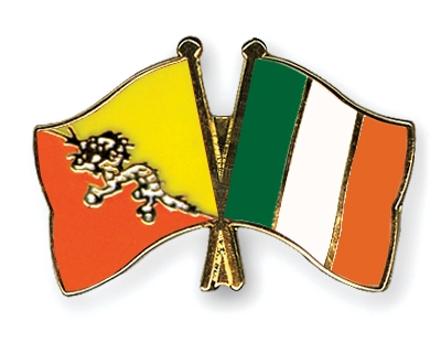 Fahnen Pins Bhutan Irland