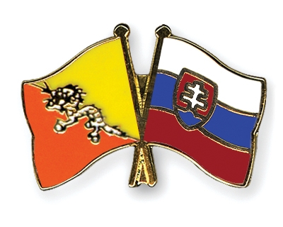 Fahnen Pins Bhutan Slowakei